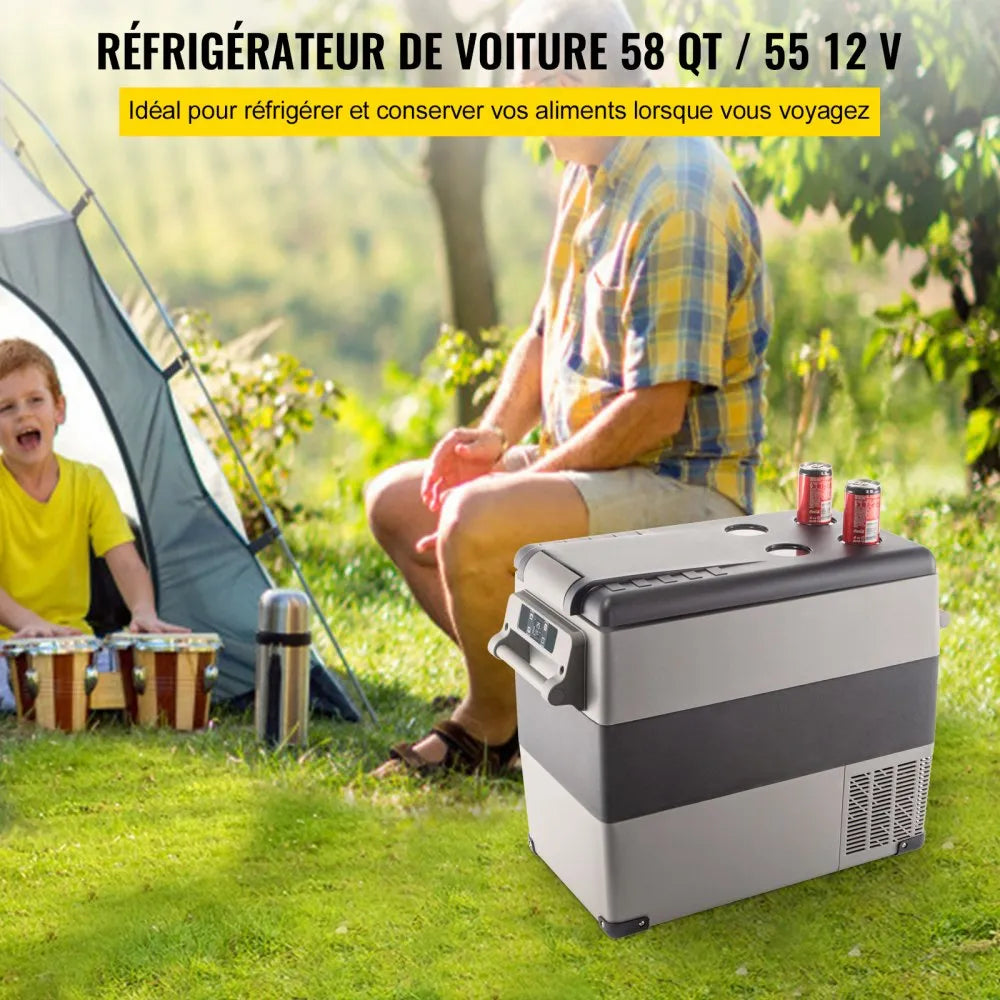 Mini Réfrigérateur Frigo 55L Portable pour Voiture