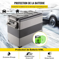 Mini Réfrigérateur Frigo 55L Portable pour Voiture